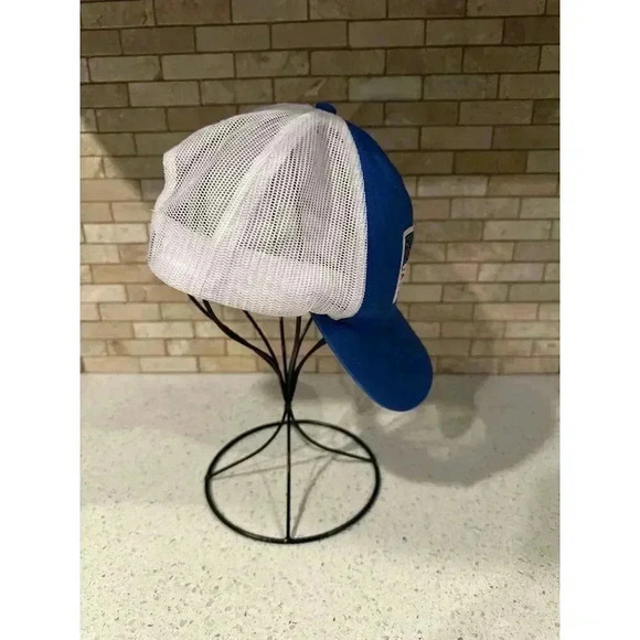 PFG American Flag Meshback SnapBack Hat Cap Fish Blue White‎ #30 - Picture 4 of 5